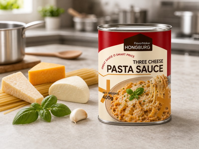 Creamy Three Cheese Pasta Sauce para sa Pagluluto at Paghahanda ng Pagkain