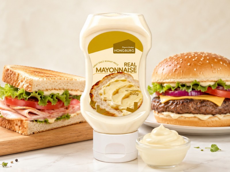 Tunay na Mayonnaise sa Squeeze Bottle