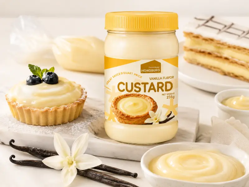 Makinis na Vanilla Custard Sauce