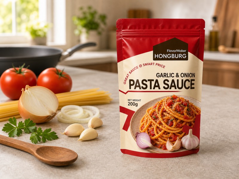 Makapal na Garlic Onion Pasta Sauce para sa Pang-araw-araw na Pagluluto